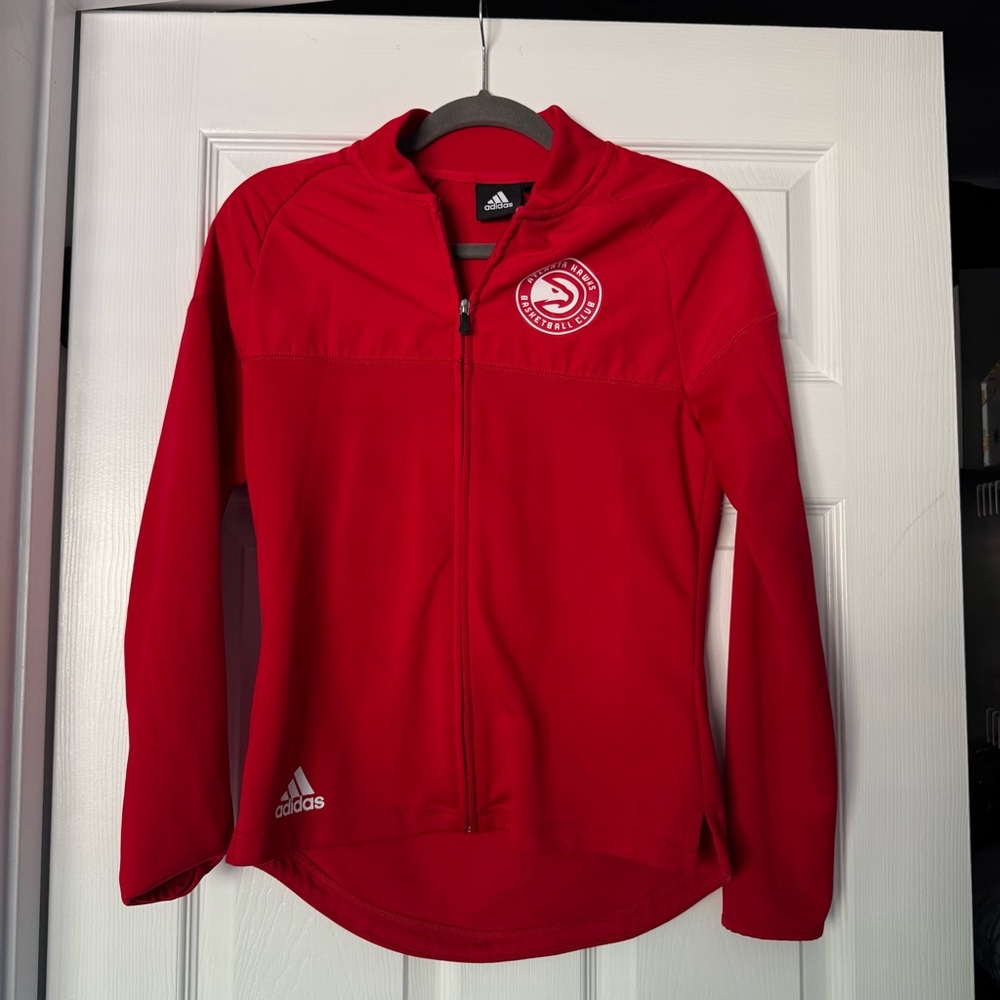 Adidas Atlanta Hawks Red Full-Zip Jacket